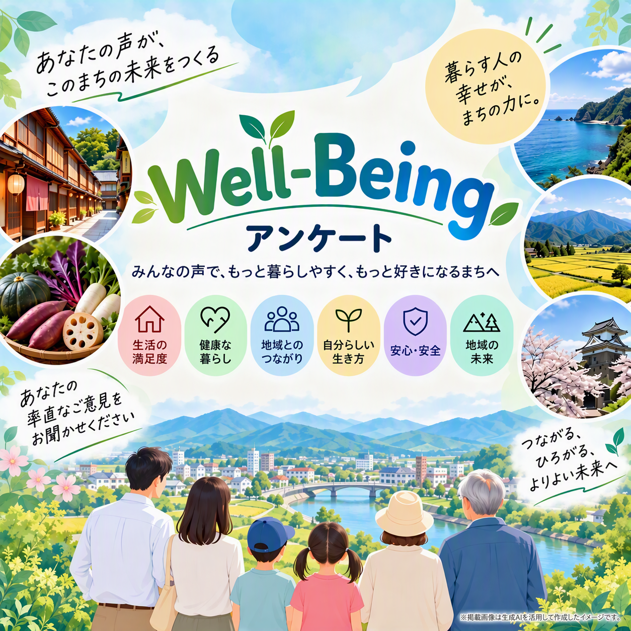 あなたの声がこのまちの未来をつくる 地域幸福度アンケート