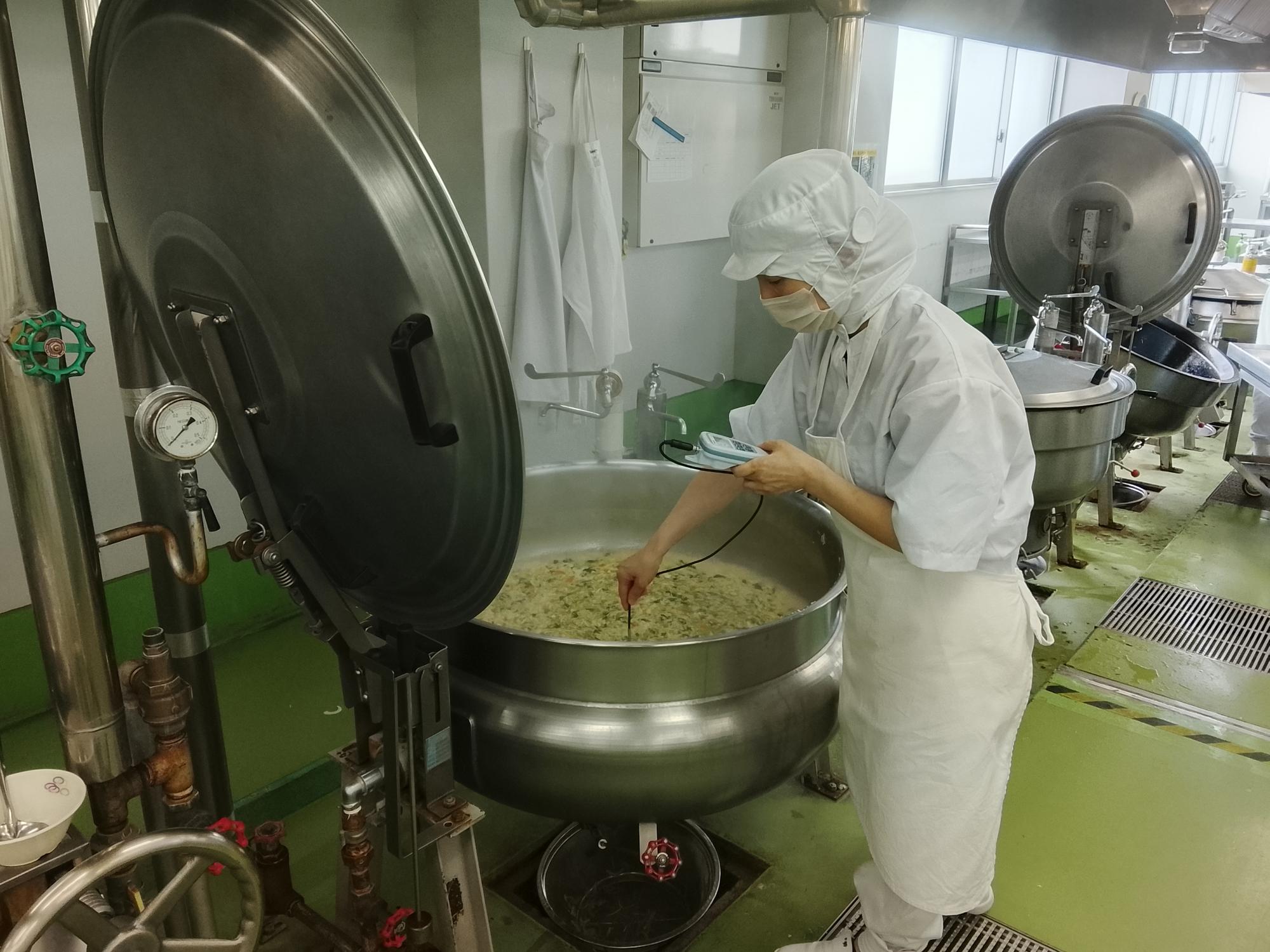 汁物の温度測定
