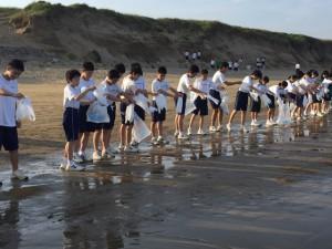 一人一砂運動の様子7